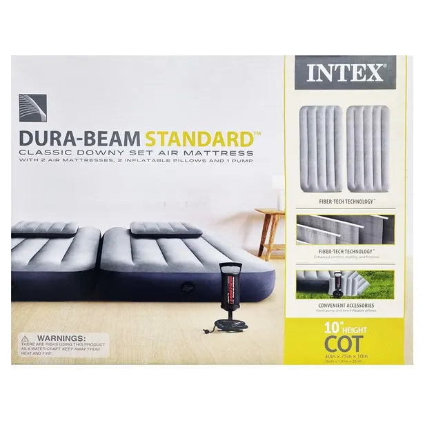 COLCHÓN INTEX 64111CL SET MATTRESS INFLABLE X2