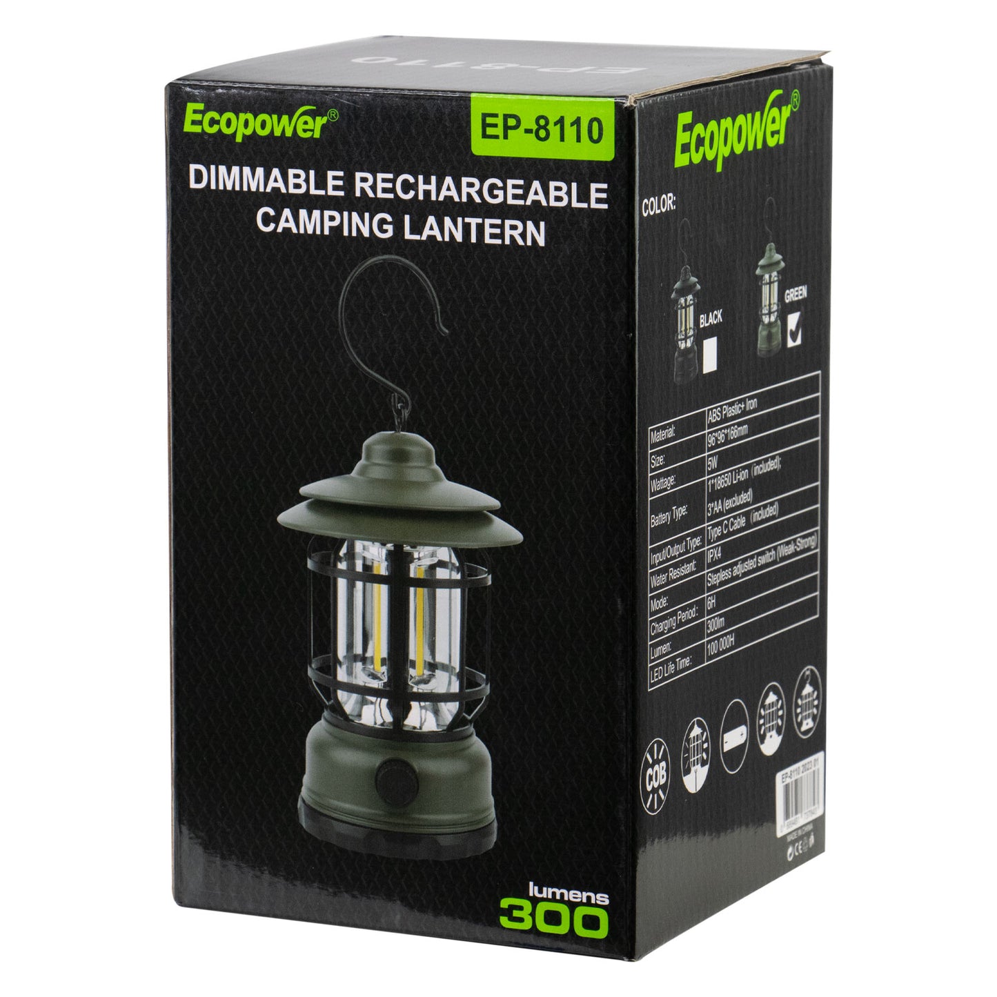 MINI LAMPARA ECOPOWER RECARGABLE EP-8110