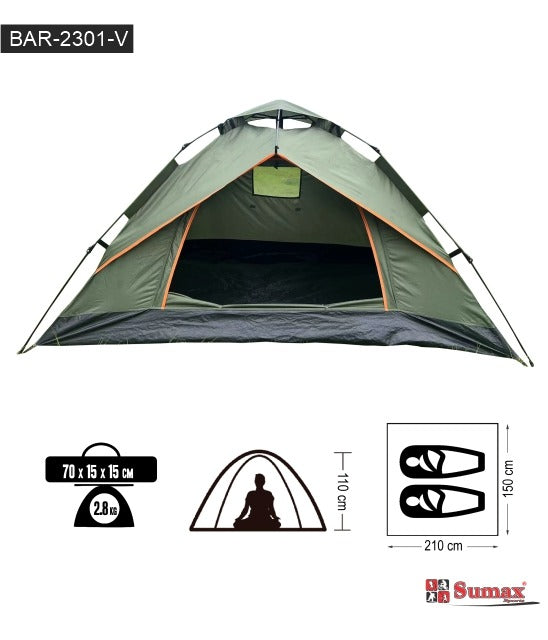 CARPA SUMAX 2 PERSONAS BAR-2301-V