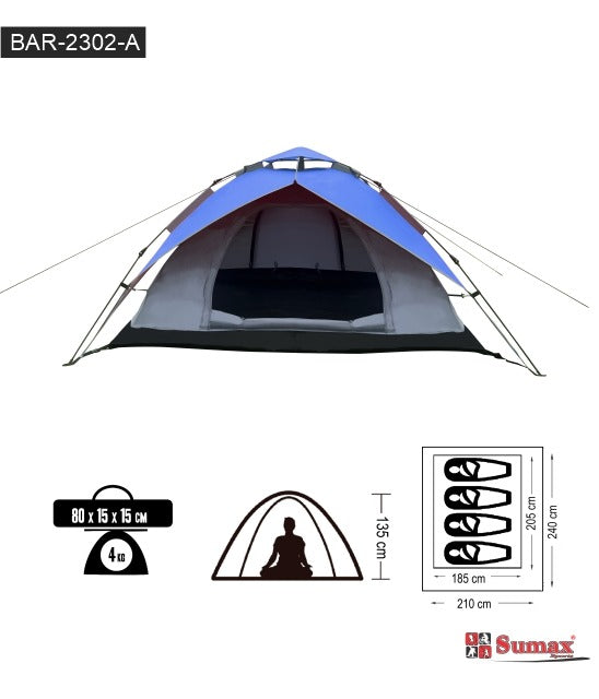 CARPA SUMAX 4 PERSONAS BAR-2302-A