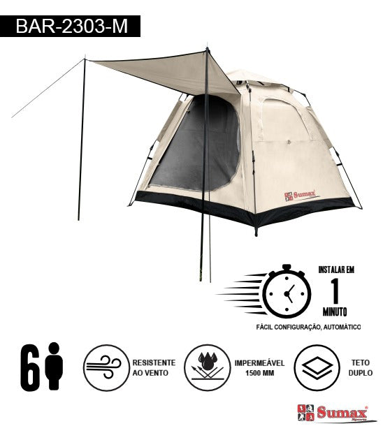 CARPA SUMAX 6 PERSONAS BAR-2303-M