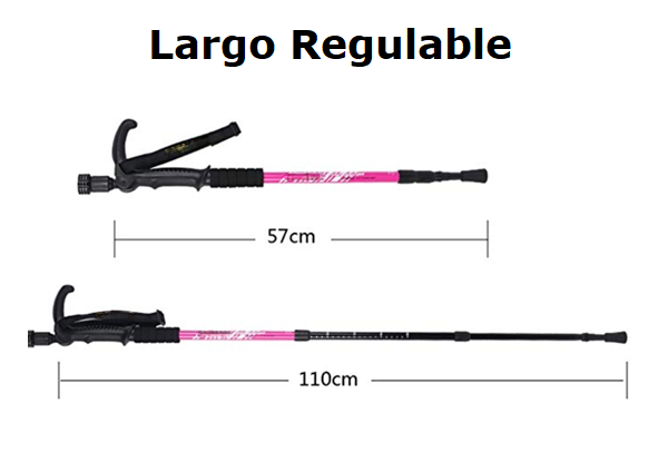 BASTON TELESCOPICO DE TREKKING YUANDA 110cm