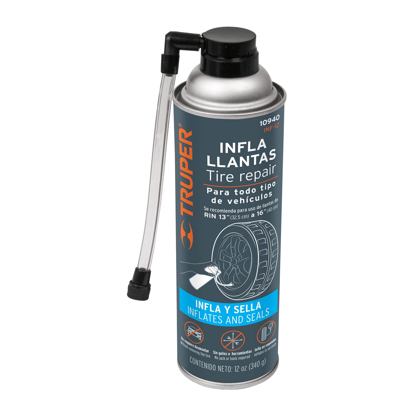 SELLADOR DE LLANTAS EN AEROSOL TRUPER 10940
