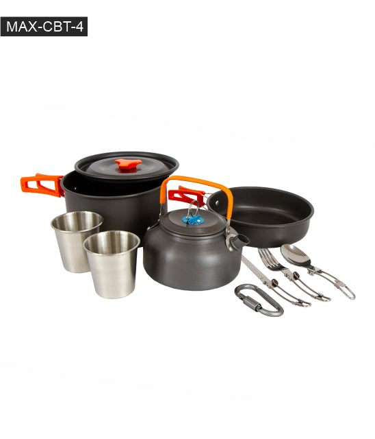 JUEGO DE OLLAS 3 PCS+VASOS Y CUBIERTOS  MAX-CBT-4
