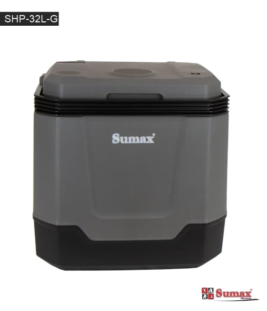 HELADERA PORTATIL SUMAX 32L 12V/110V-240V GRIS OSCURO