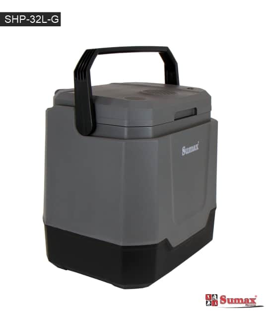 HELADERA PORTATIL SUMAX 32L 12V/110V-240V GRIS OSCURO