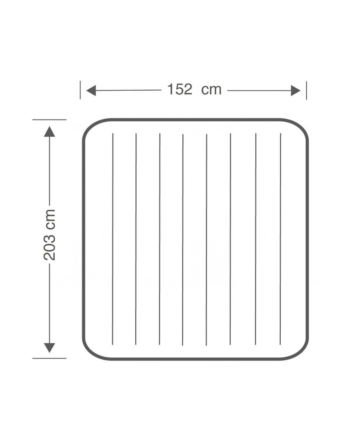 COLCHON INFLABLE INTEX 1.52X2.03X25CM