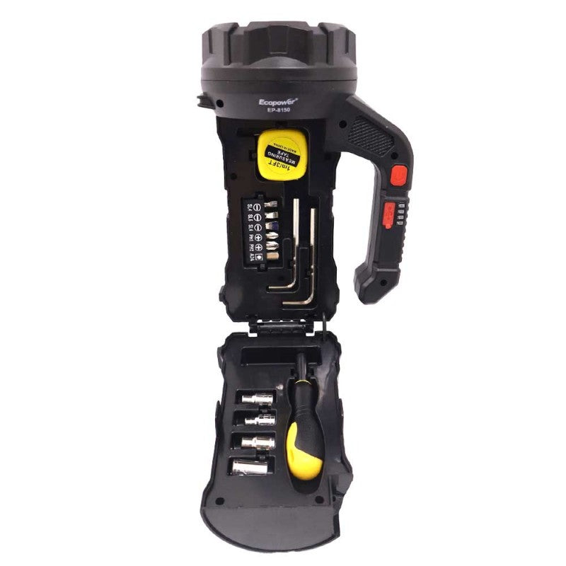 LINTERNA MULTIFUNCION ECOPOWER RECARGABLE 800Lm EP-8150