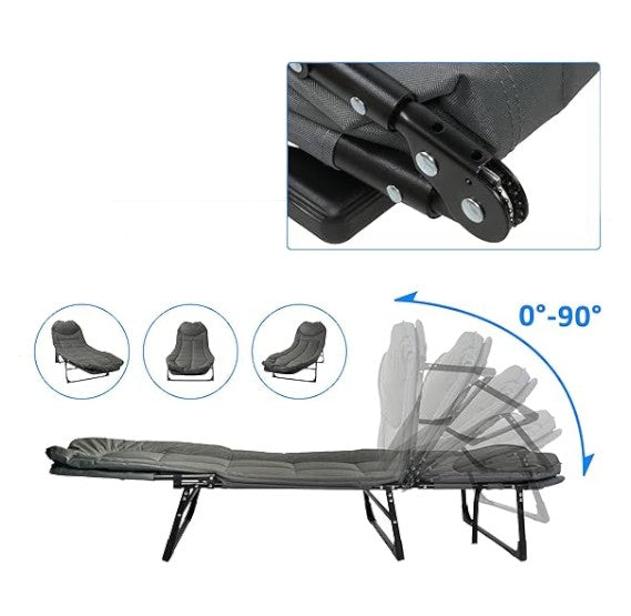 CATRE PLEGABLE ALCOLCHONADO 200X64X30CM