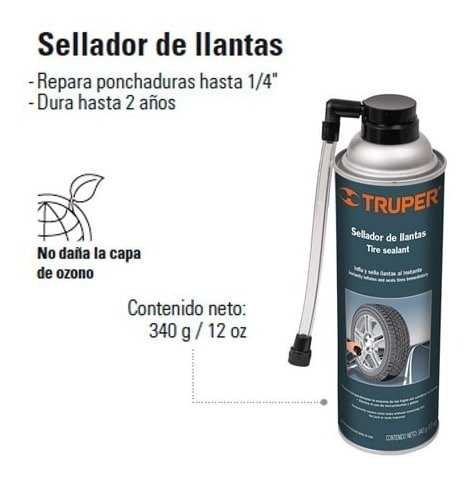 SELLADOR DE LLANTAS EN AEROSOL TRUPER 10940