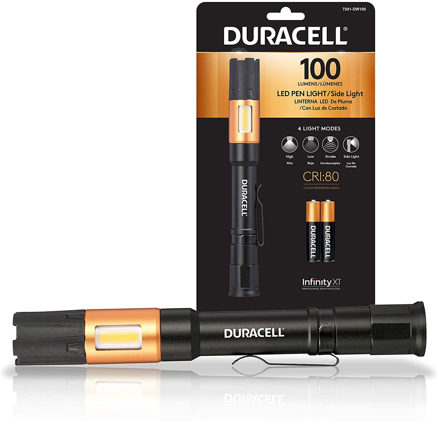 LINTERNA DURACELL LED 7241 - 100 LUMENS