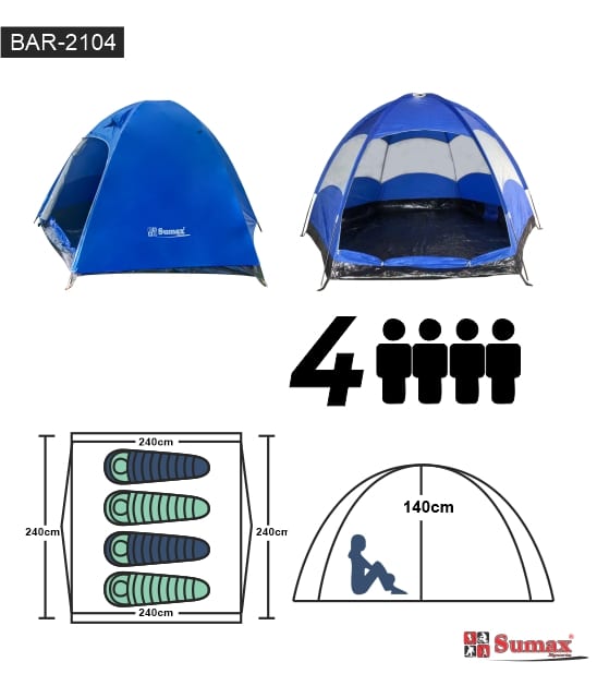 CARPA SUMAX BAR-2104 PARA 4 PERSONAS