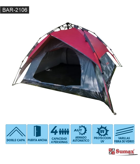 CARPA AUTOMATICA SUMAX 4 PERSONAS BAR-2106