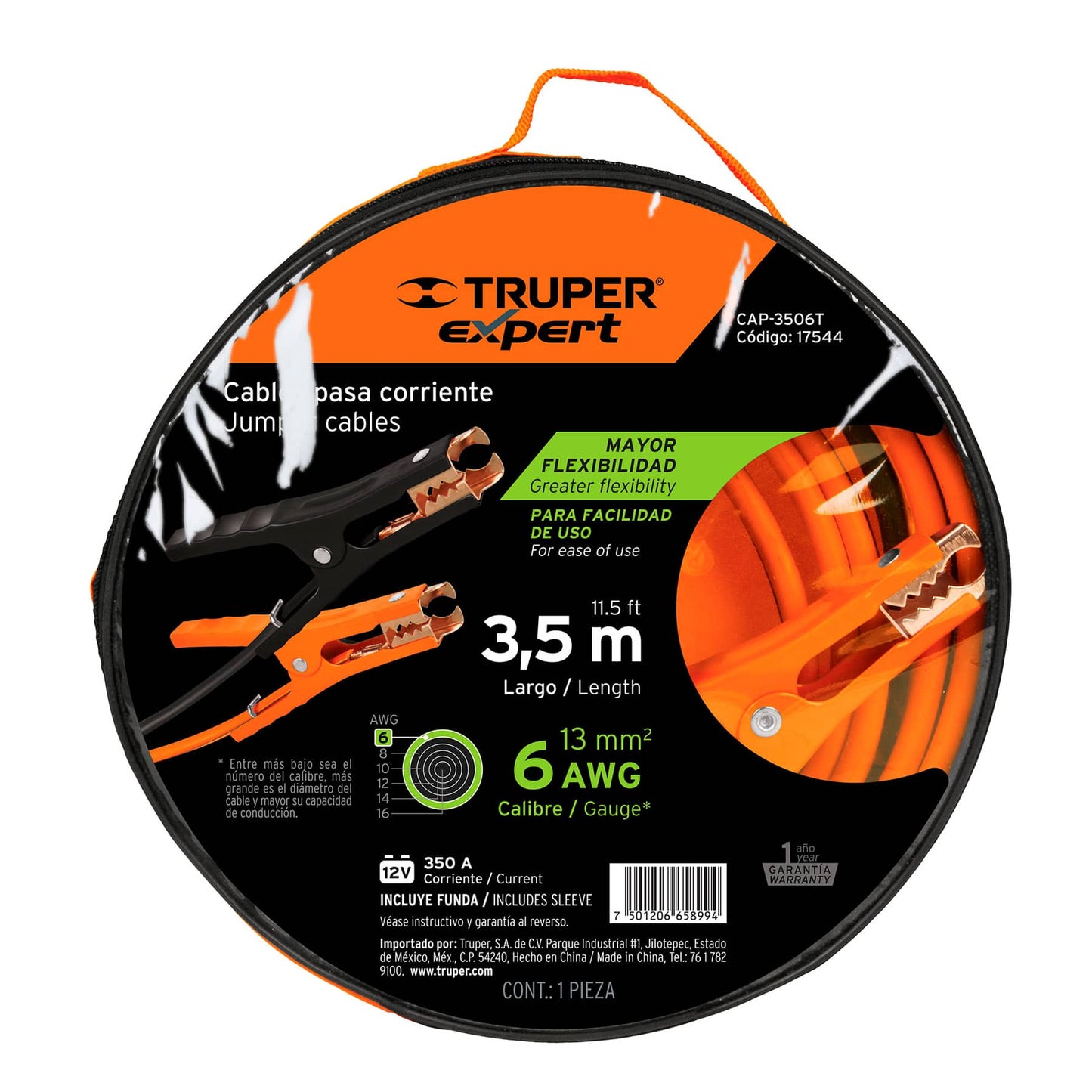 CABLE DE ACOPLE TRUPER 3.5 MTS 17544TR