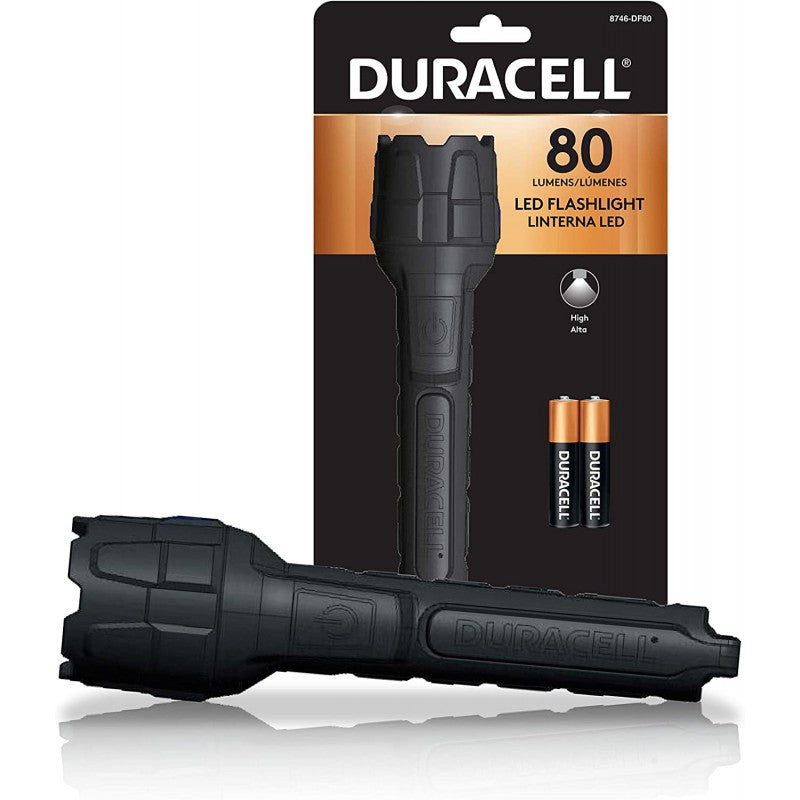 LINTERNA DE GOMA DURACELL 8746 - 80 LUMENS