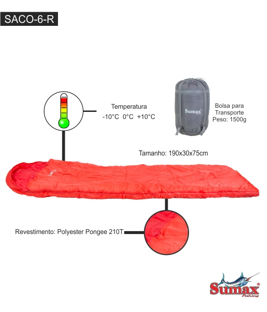 BOLSA DE DORMIR SUMAX SACO-6