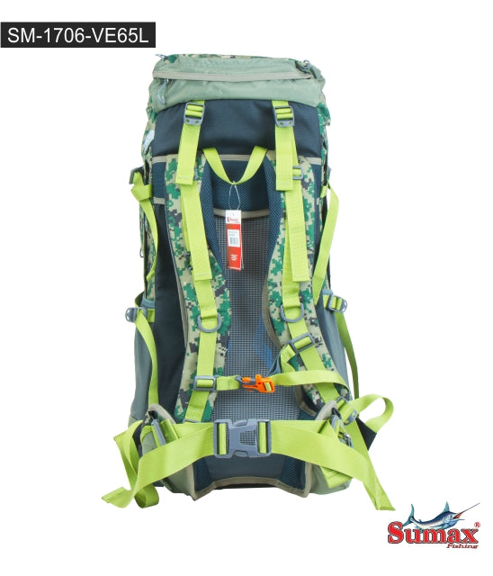 MOCHILA DE CAMPING SUMAX 65 LTS. SM-1706