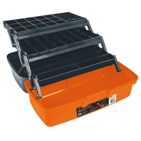 CAJA DE PESCA TRUPER CPE-16 GRIS Y NARANJA