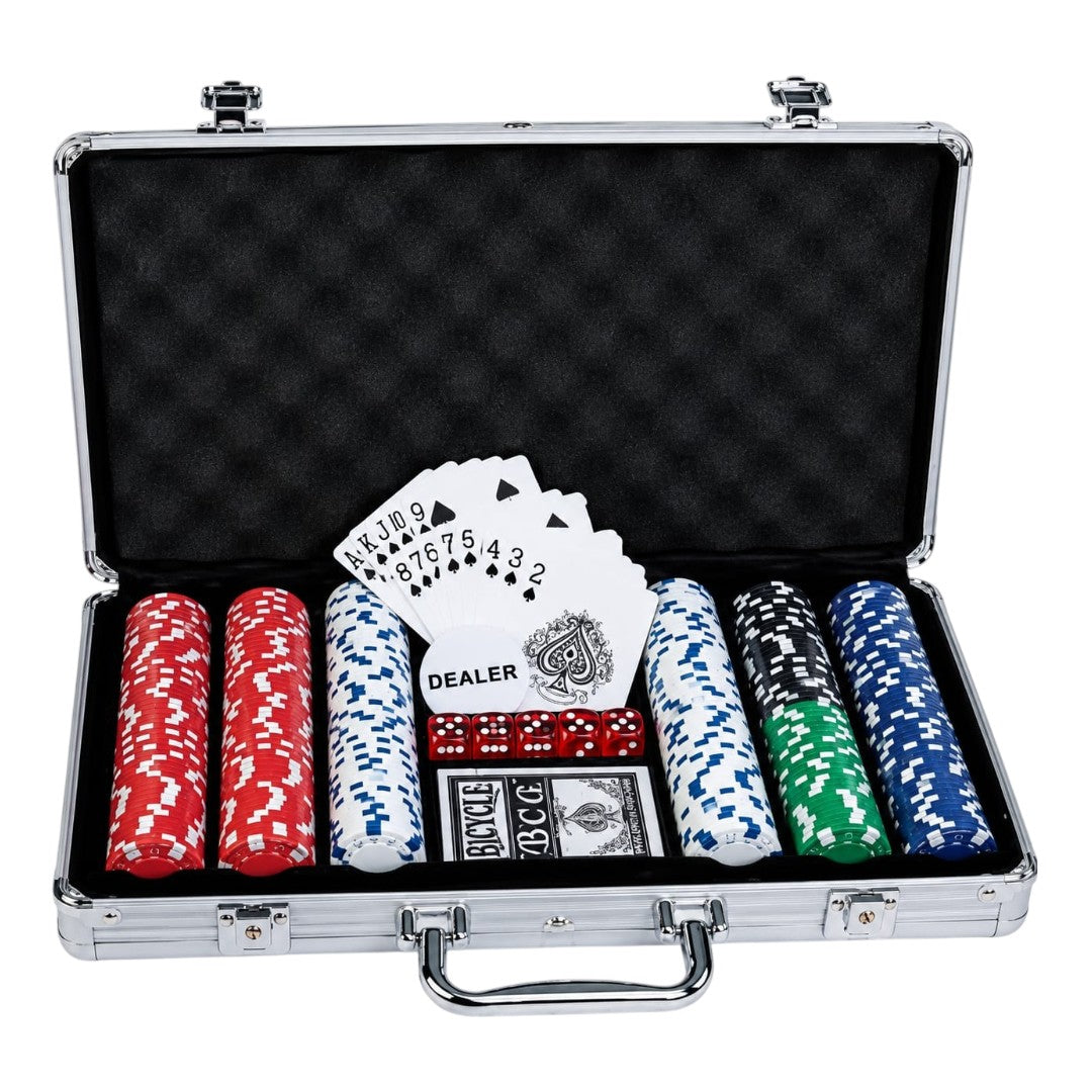 SET DE 300 PIEZAS PARA JUEGO DE POKER
