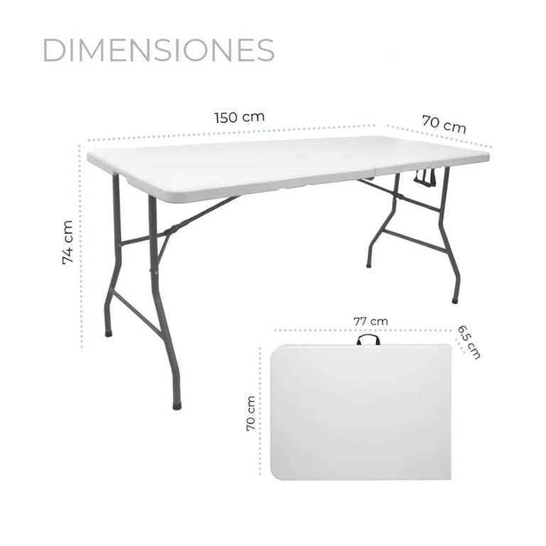 MESA PLEGABLE 1.50MTS