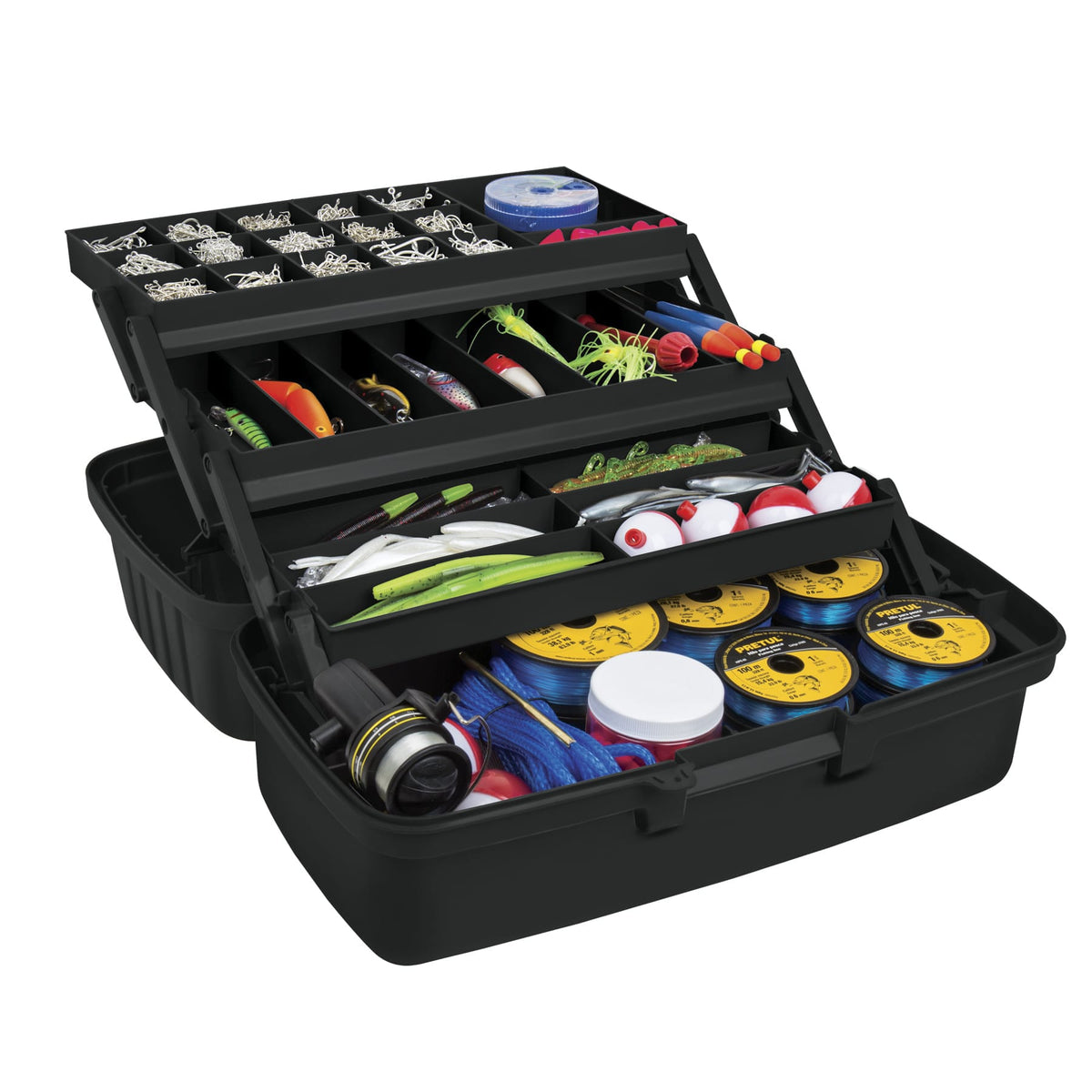 CAJA DE PESCA TRUPER CPE-16 GRIS Y NARANJA