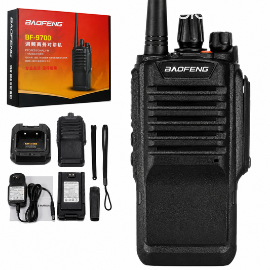 RADIO WALKIE BAOFENG-DOBLE BANDA-IMPERMEABLE MODELO 9700