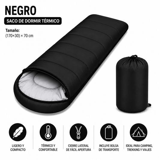 BOLSA DE DORMIR NEGRO SA20166