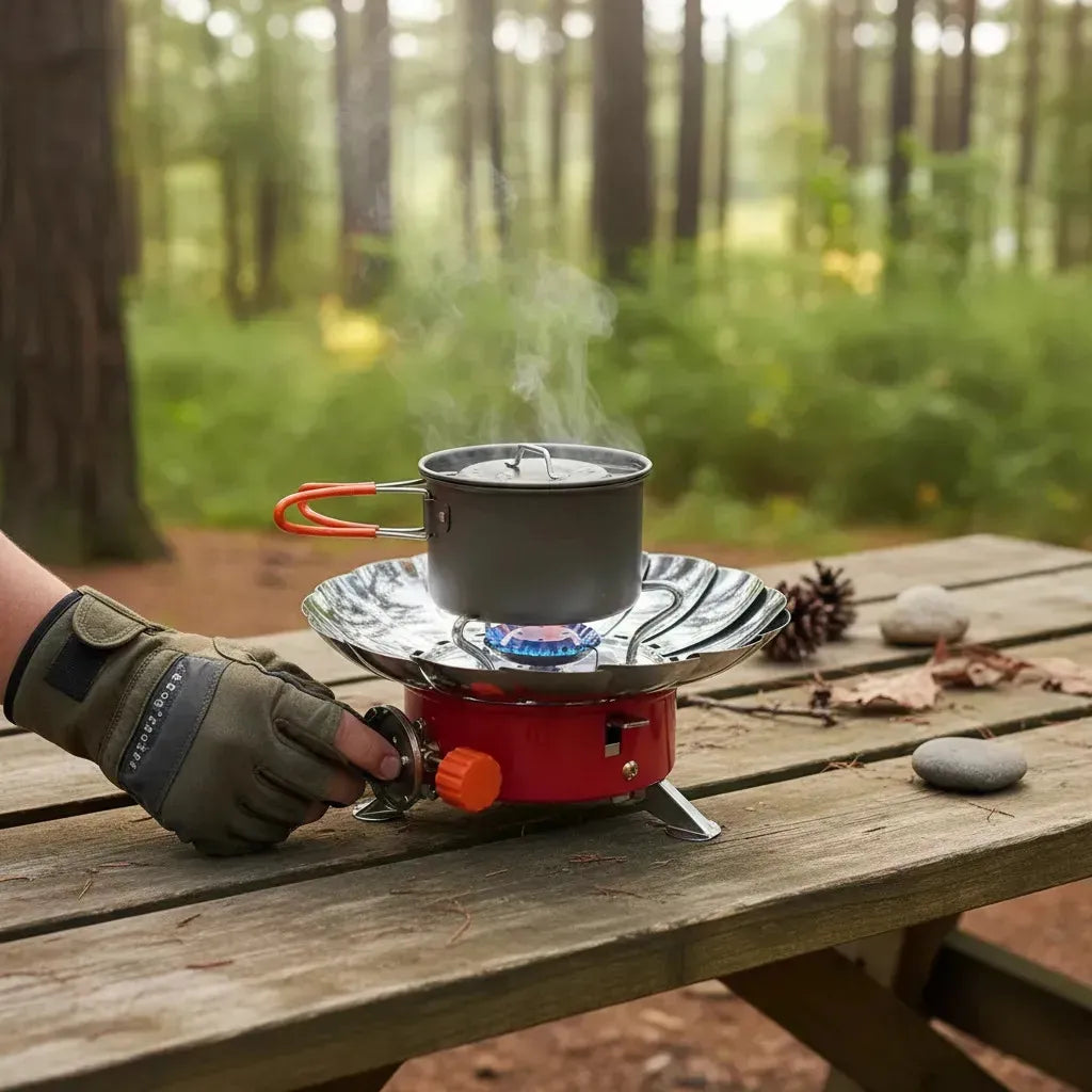 COCINA P/CAMPING KOVAR REGUL. CON PROTECTOR ZT-203