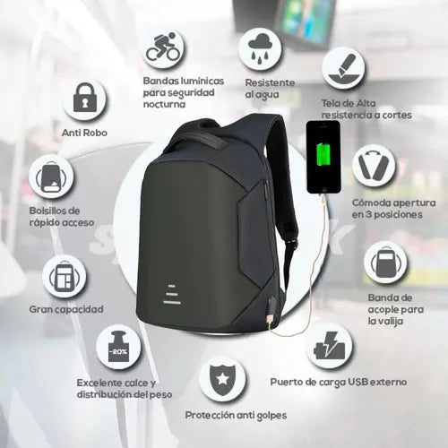 MOCHILA ANTIRROBO