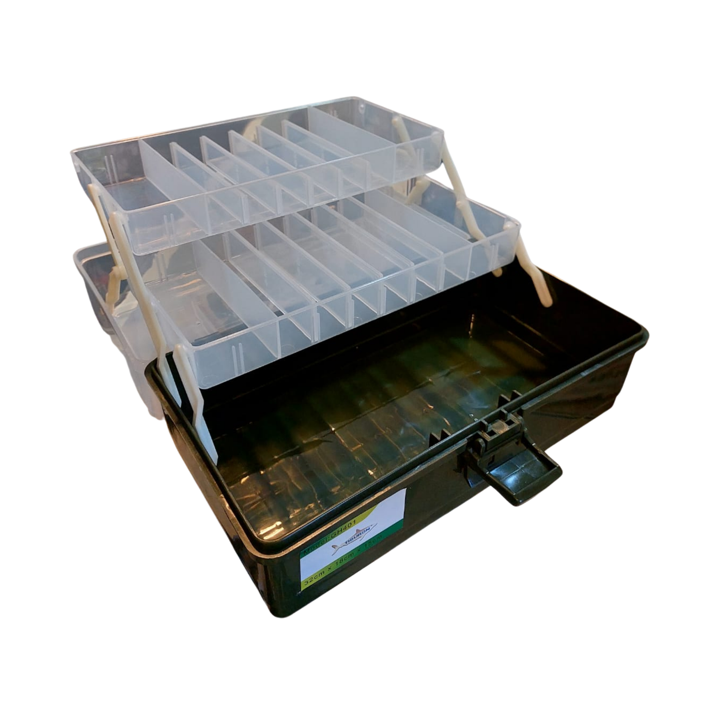 CAJA DE PESCA TIBURÓN DE 2 BANDEJAS 32cm