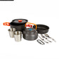JUEGO DE OLLAS 3 PCS+VASOS Y CUBIERTOS  MAX-CBT-4