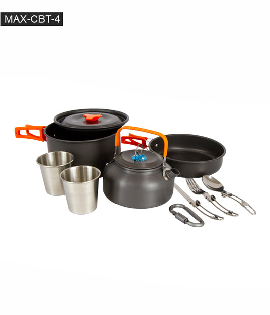 JUEGO DE OLLAS 3 PCS+VASOS Y CUBIERTOS  MAX-CBT-4
