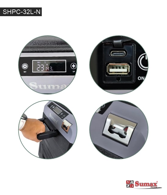 HELADERA PORTATIL SHPC-32L-N