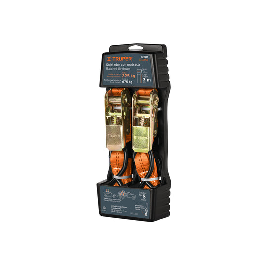 JUEGO DE 2 SUJETADORES CON MATRACA