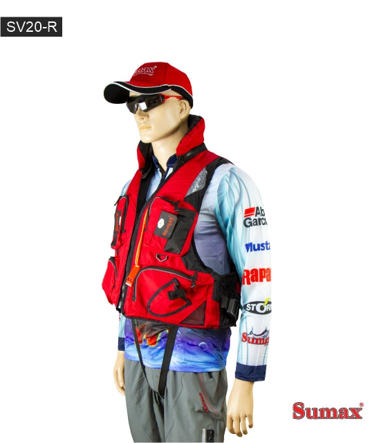 CHALECO SALVAVIDAS SUMAX  SV20- ROJO