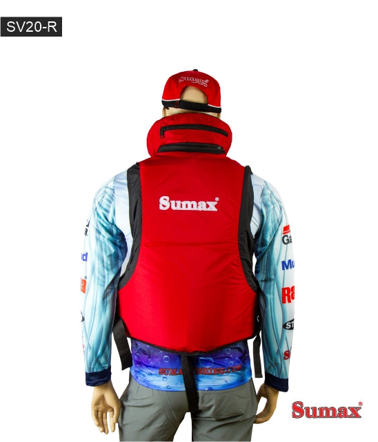 CHALECO SALVAVIDAS SUMAX  SV20- ROJO