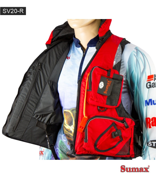 CHALECO SALVAVIDAS SUMAX  SV20- ROJO