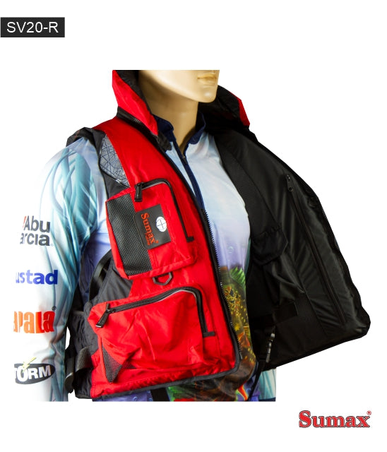 CHALECO SALVAVIDAS SUMAX  SV20- ROJO
