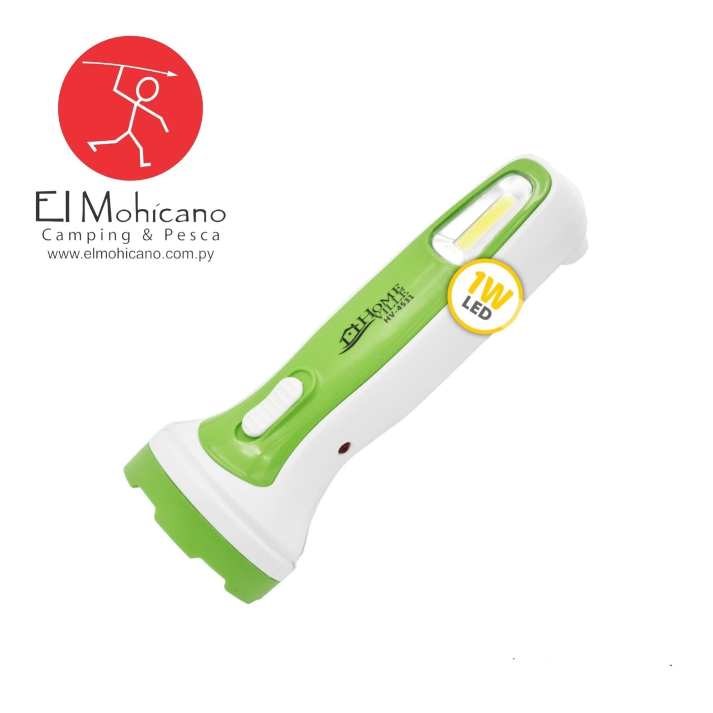 LINTERNA LED RECARGABLE CON VELADOR  HV-4531 3W/1W
