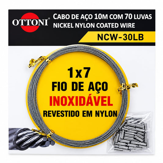 CABO DE ACERO OTTONI 30LBS. 10MTS.