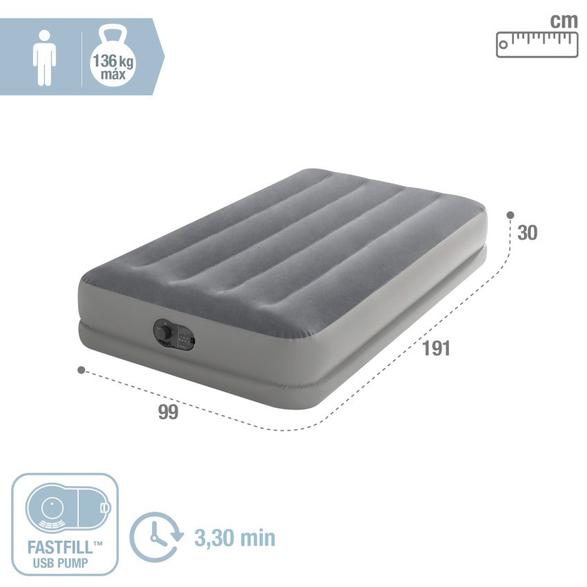 COLCHON INFLABLE INTEX 99x1.91x30cm