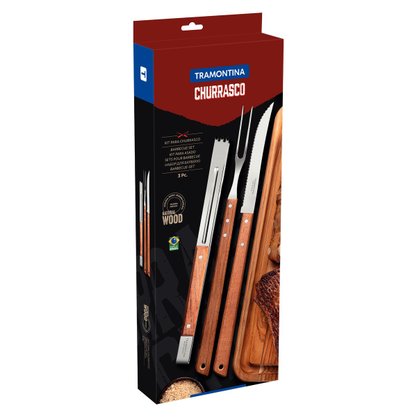 KIT PARA ASADO TRAMONTINA 3 PIEZAS