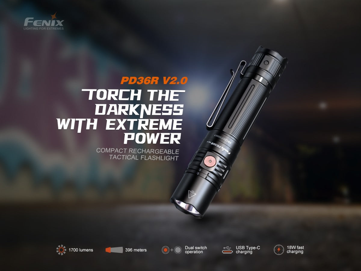 LINTERNA FENIX PD36R V2.0