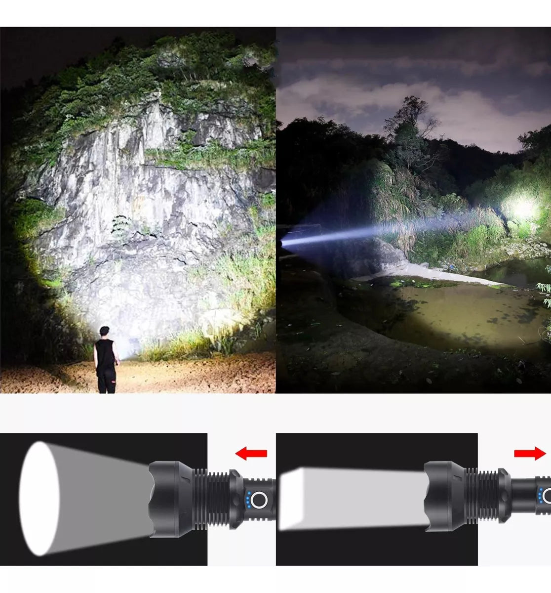 LINTERNA LED TACTICA POWER STYLE