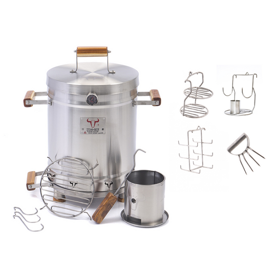 BARRIL MEDIANO INOX STEAK AND BEER (68CM X 40CM)