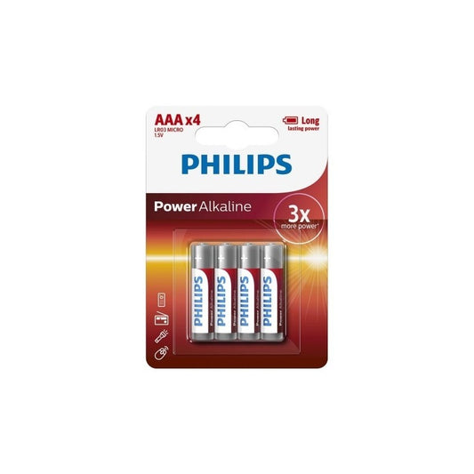 PILA PHILIPS ALKALINE "AAA" X4