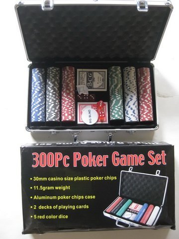 SET DE 300 PIEZAS PARA JUEGO DE POKER