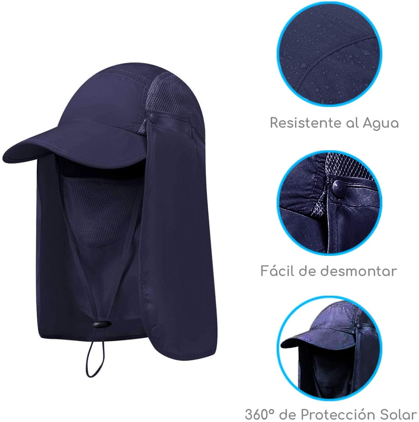 KEPI CON TAPA ROSTRO Y NUCA